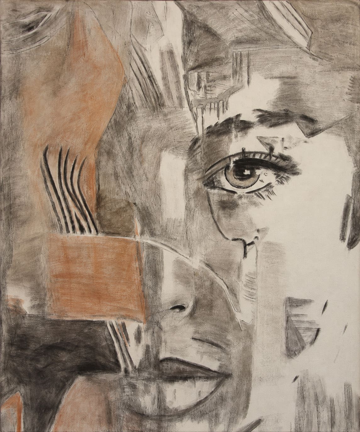 Soft Divide, Charcoal/Pastel, Hersée Carine