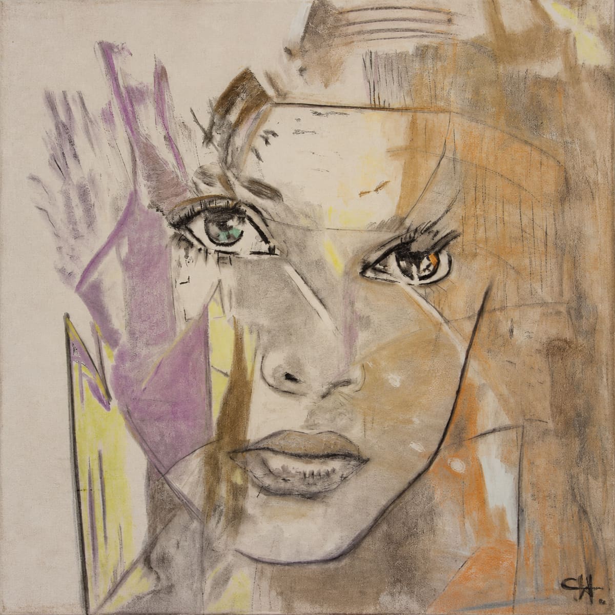 Between Eyes, Pastel, Hersée Carine