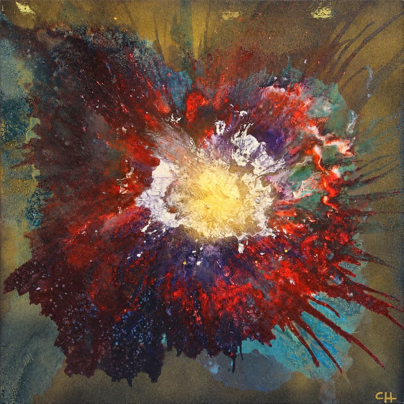 Radiant Bloom, Acrylic/Resin, Hersée Carine