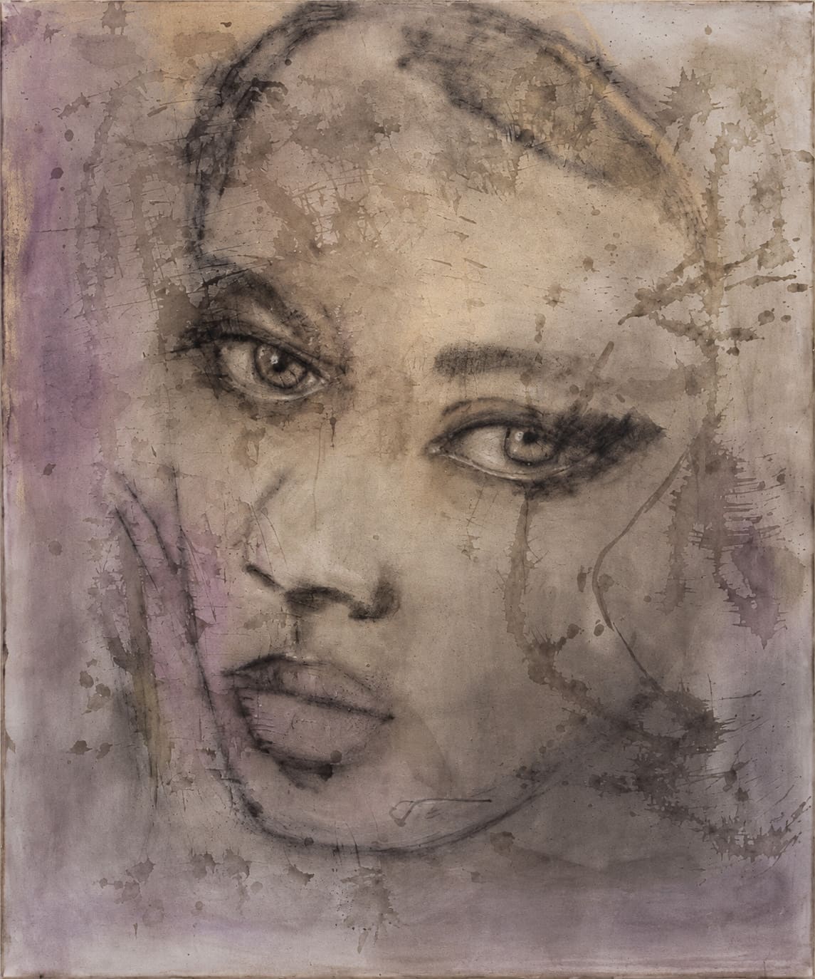 Velvet Grey, Charcoal/Pastel, Hersée Carine