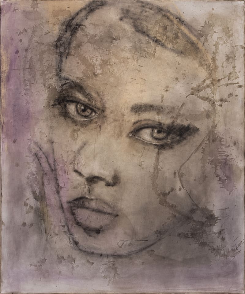 Velvet Grey, Charcoal/Pastel, Hersée Carine