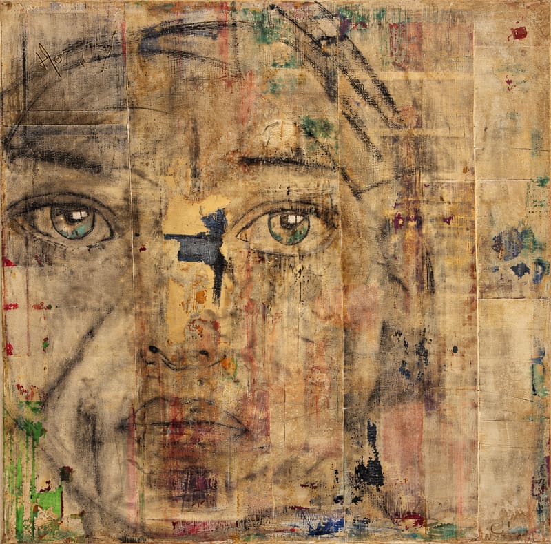 Weathered Memory, Acrylic/Pastel/Charcoal, Hersée Carine