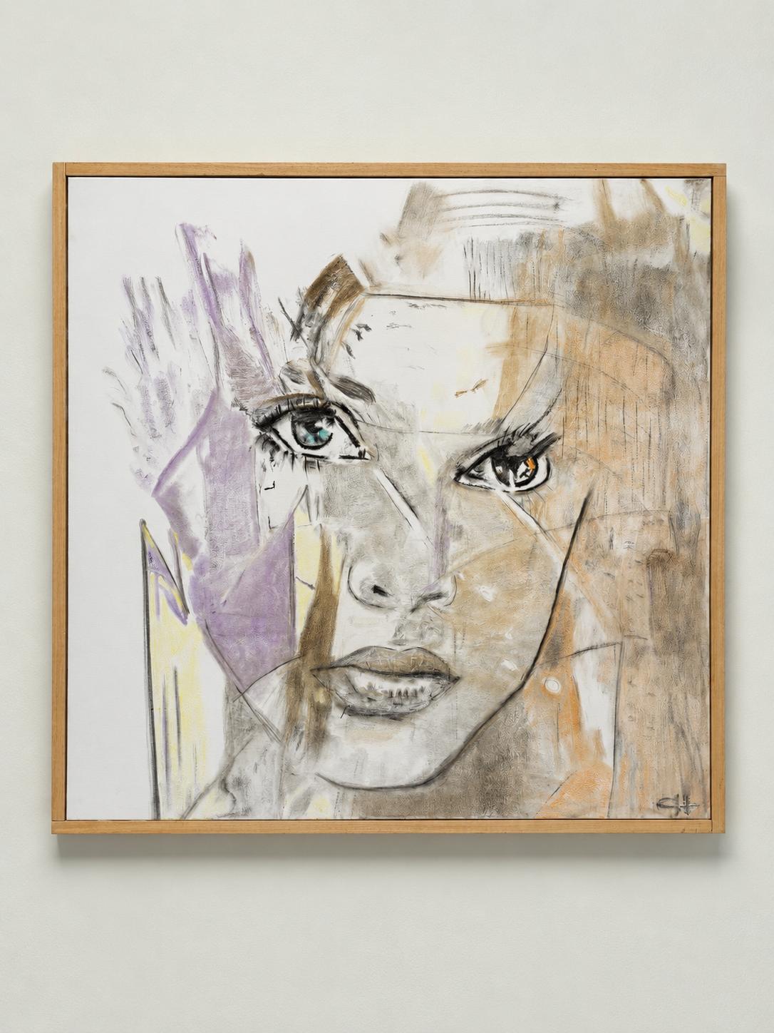 Iris — mixed media on canvas
